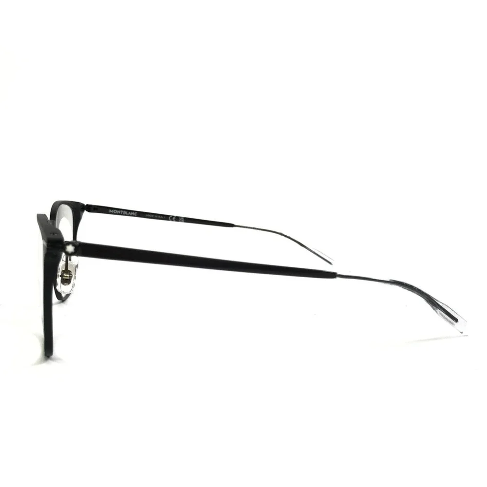 Montblanc Eyeglasses Frames MB0232O 001 Matte Black Square Full Rim 51-21-145
